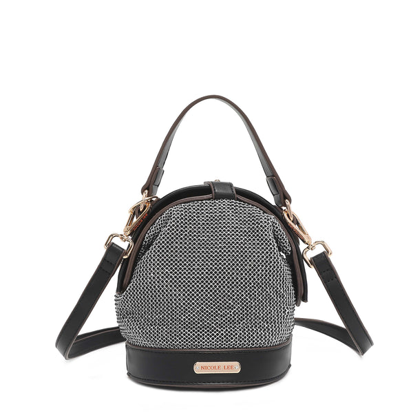 Bandolera with rhinestones "Bianca"