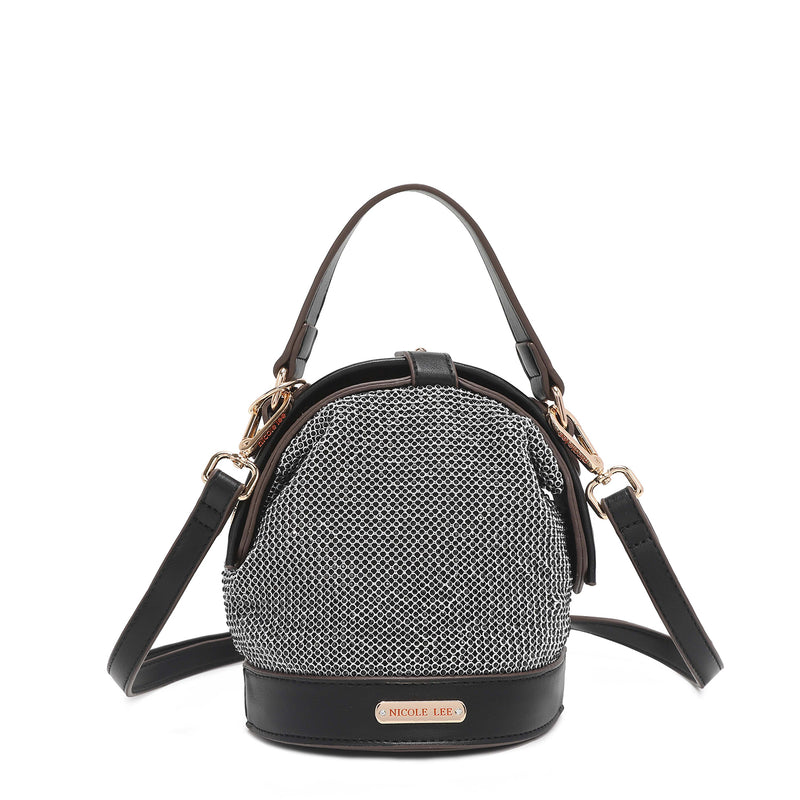 Bandolera with rhinestones "Bianca"