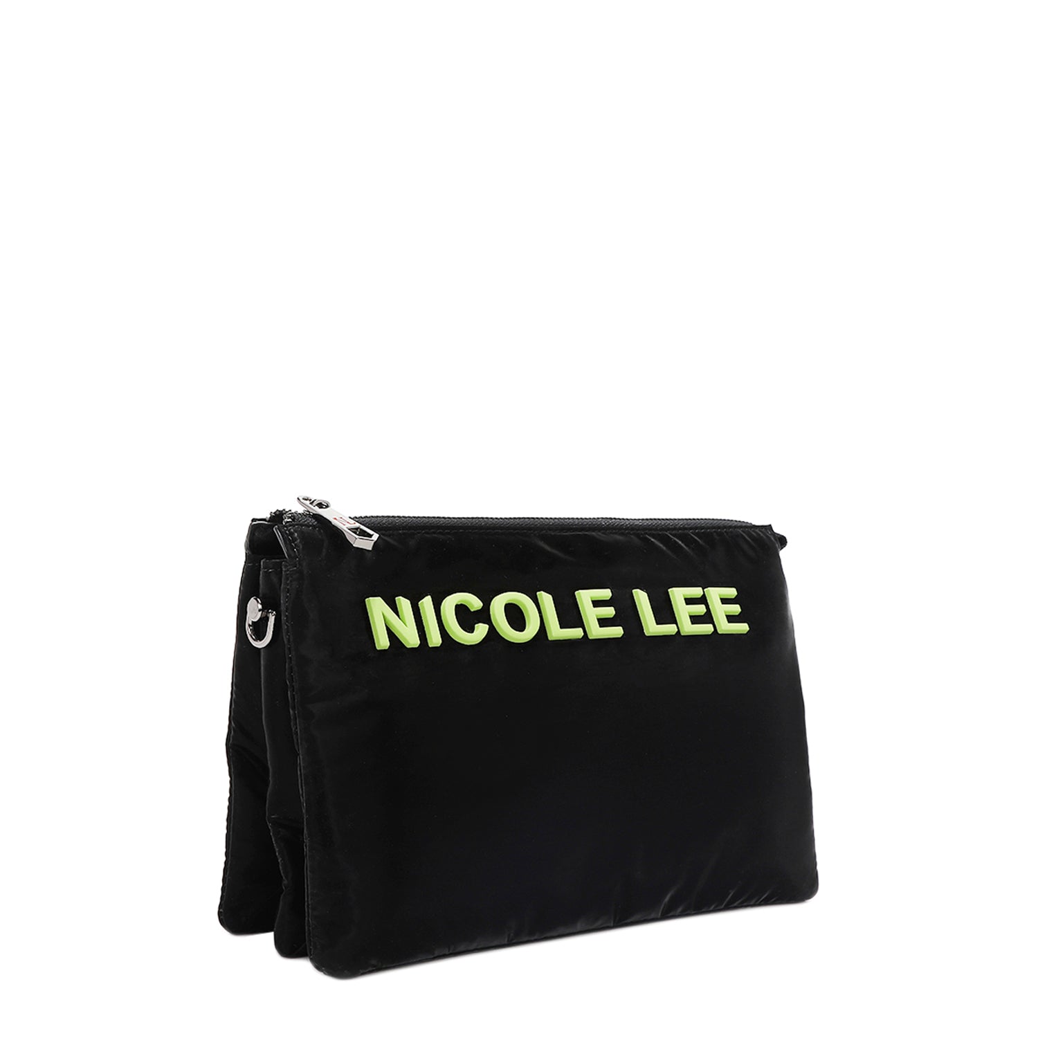 BOLSO CRUZADO CON CREMALLERA ACOLCHADO (NEGRO)