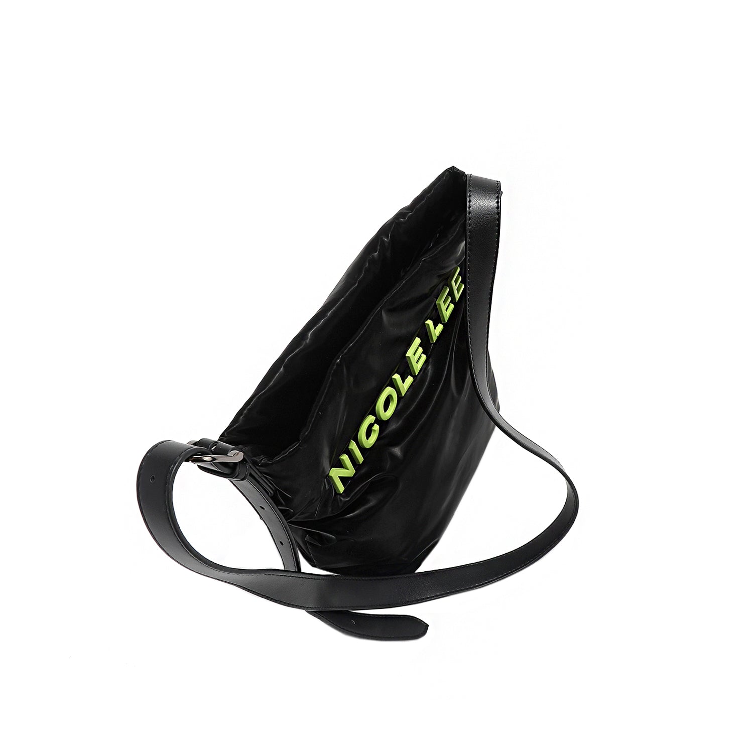 BOLSO DE CUBO CRUZADO ACOLCHADO (NEGRO)