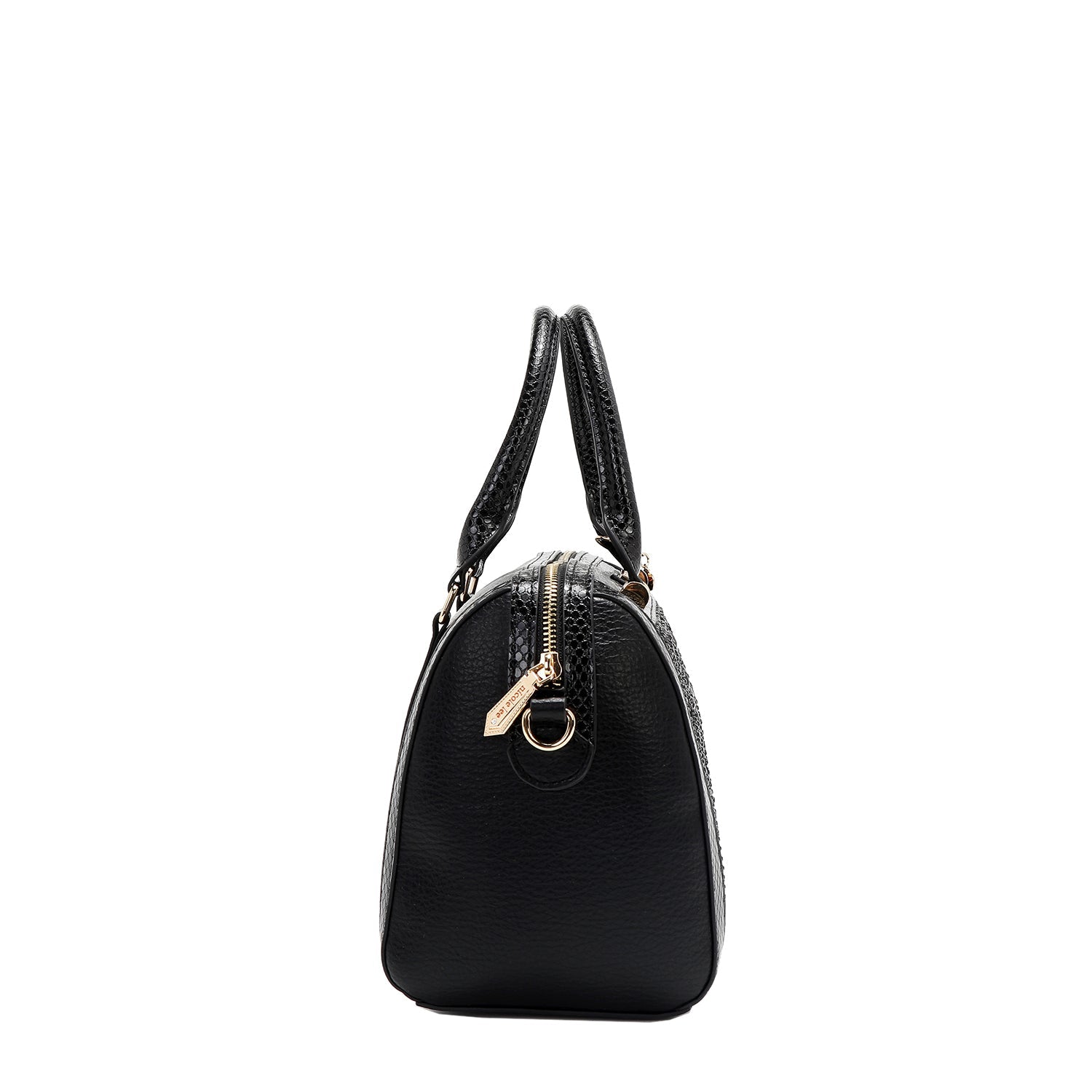 BOLSO BOSTON CON ENCAJE (NEGRO)