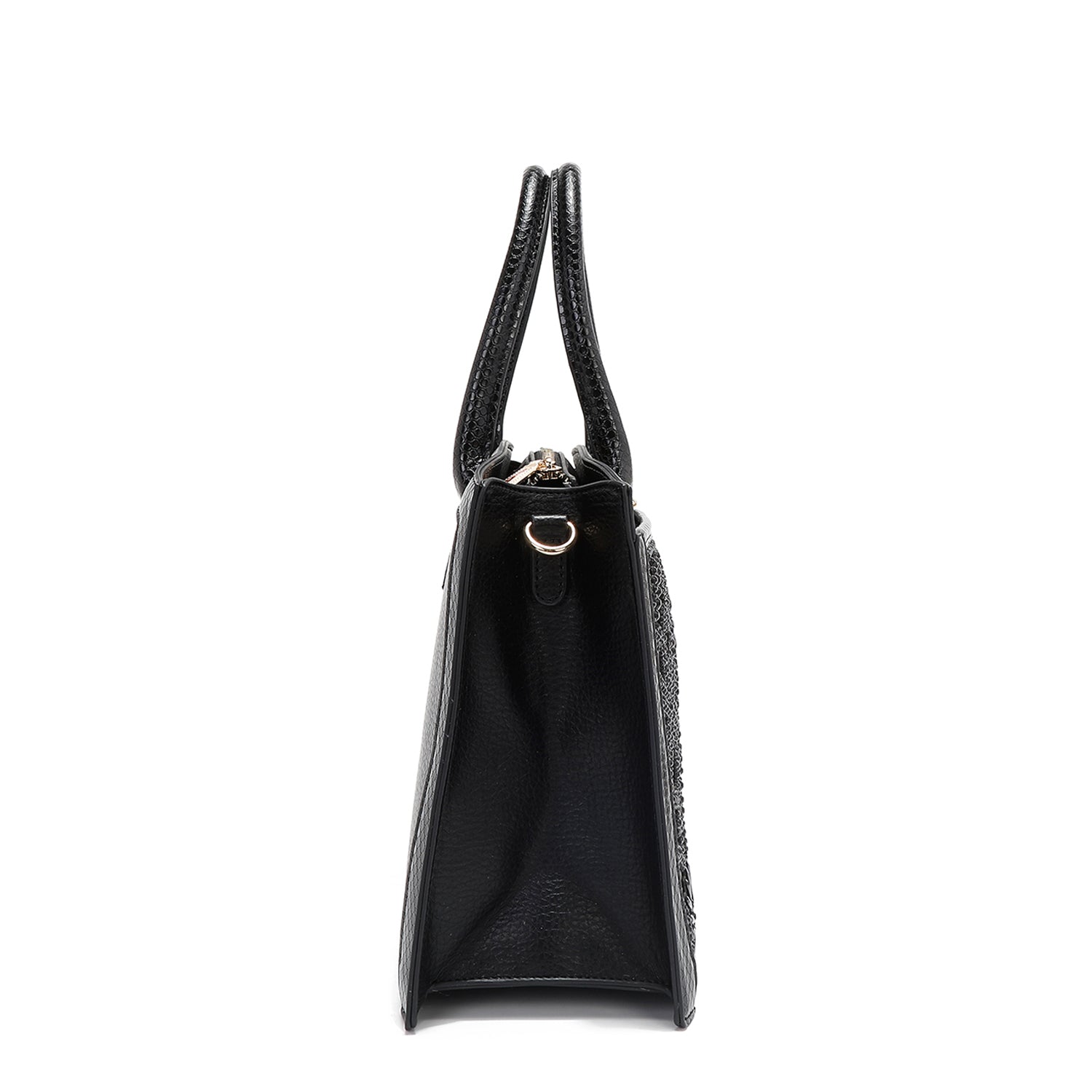 BOLSO CON ENCAJE (NEGRO)