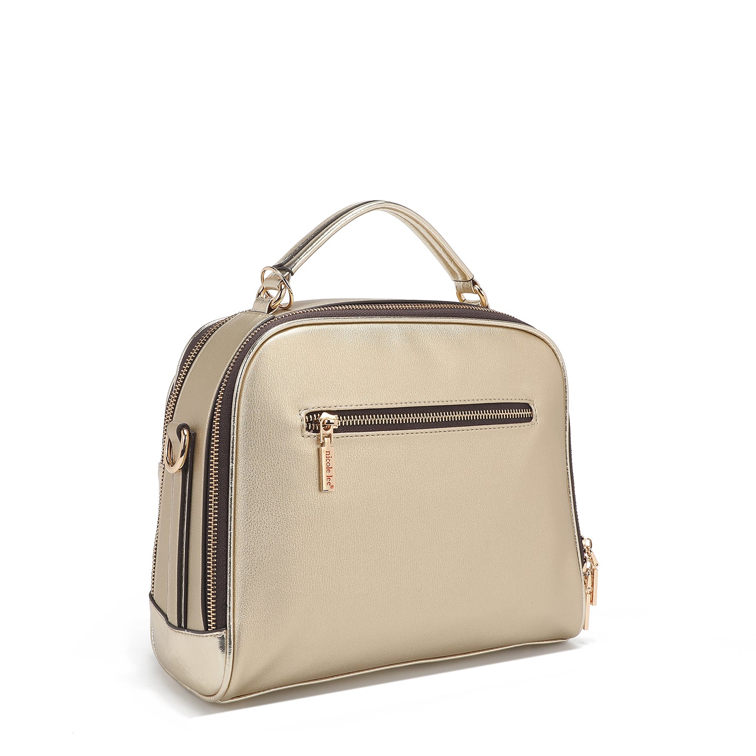 CALISTA BOLSO DE MANO CON ASA SUPERIOR (DORADO)