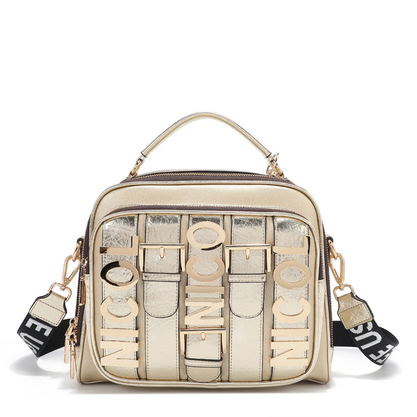 Calista handbag with upper handle (gold)
