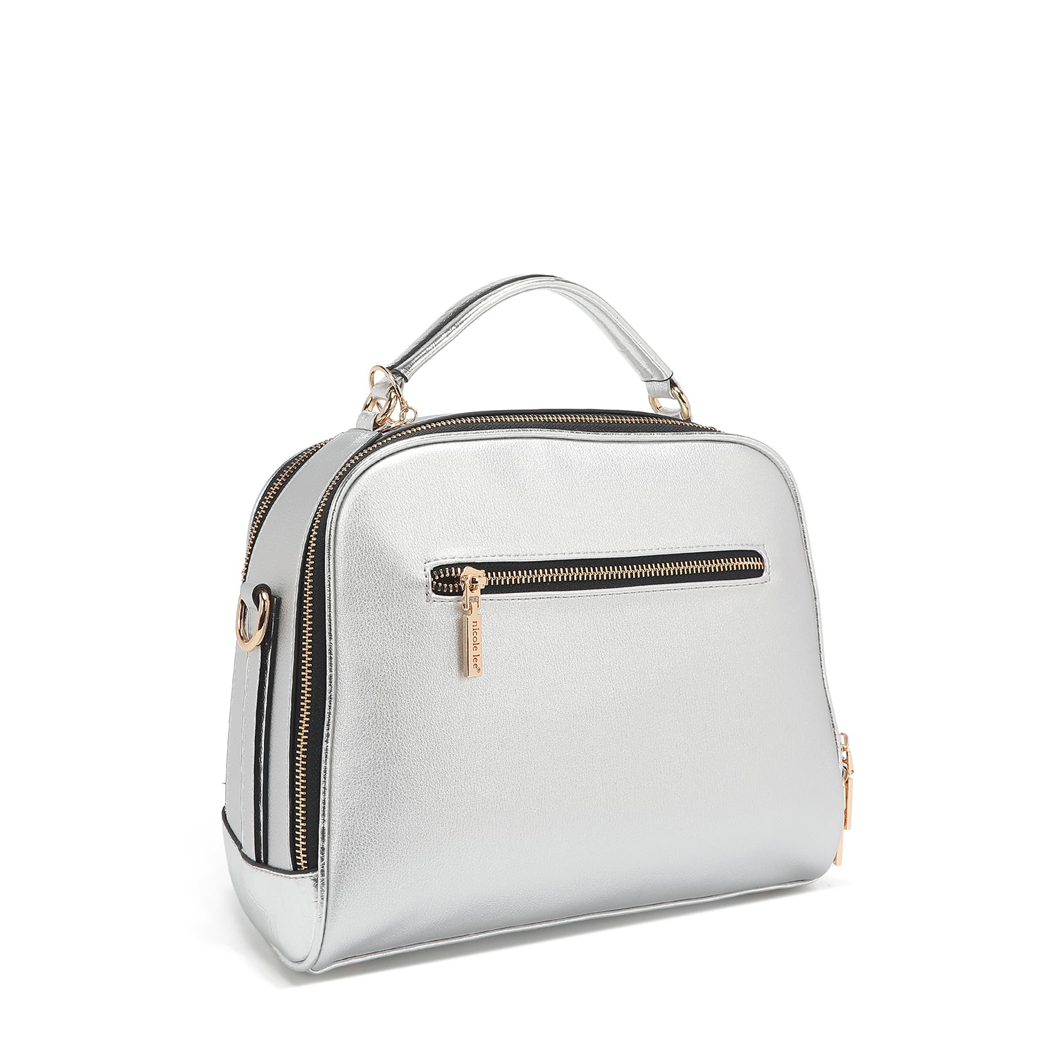 CALISTA BOLSO DE MANO CON ASA SUPERIOR (PLATEADO)