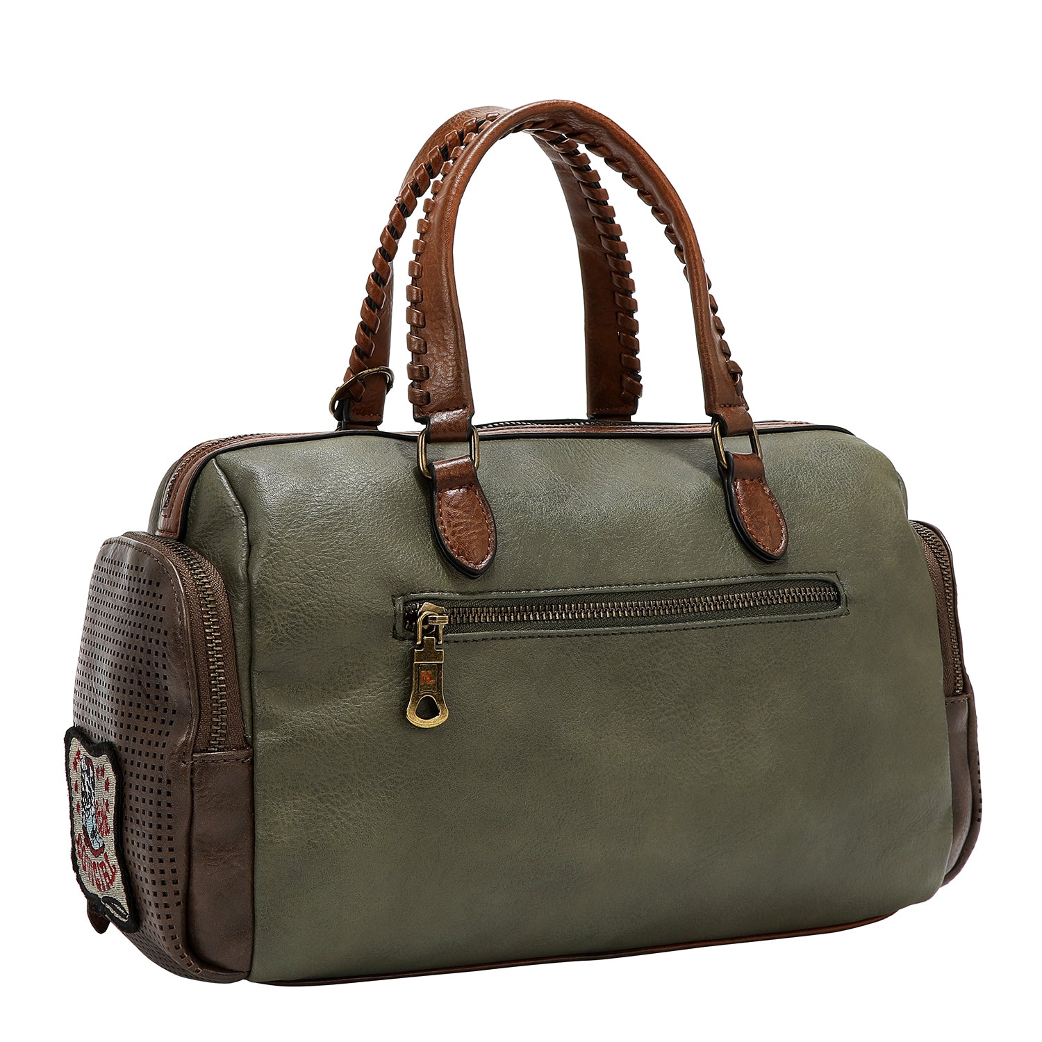 BOSTON VINTAGE CON PATCH (OLIVA)