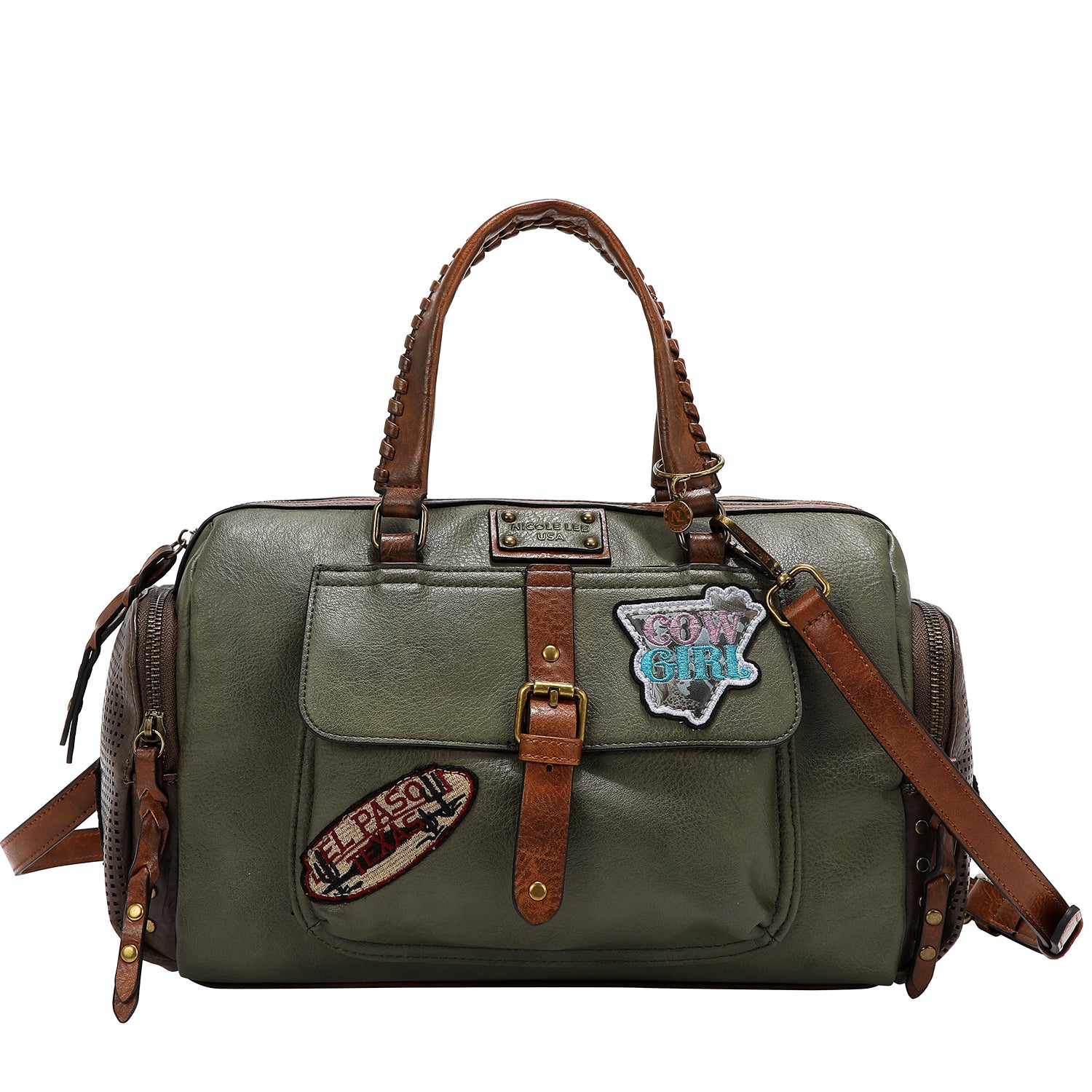 BOSTON VINTAGE CON PATCH (OLIVA)