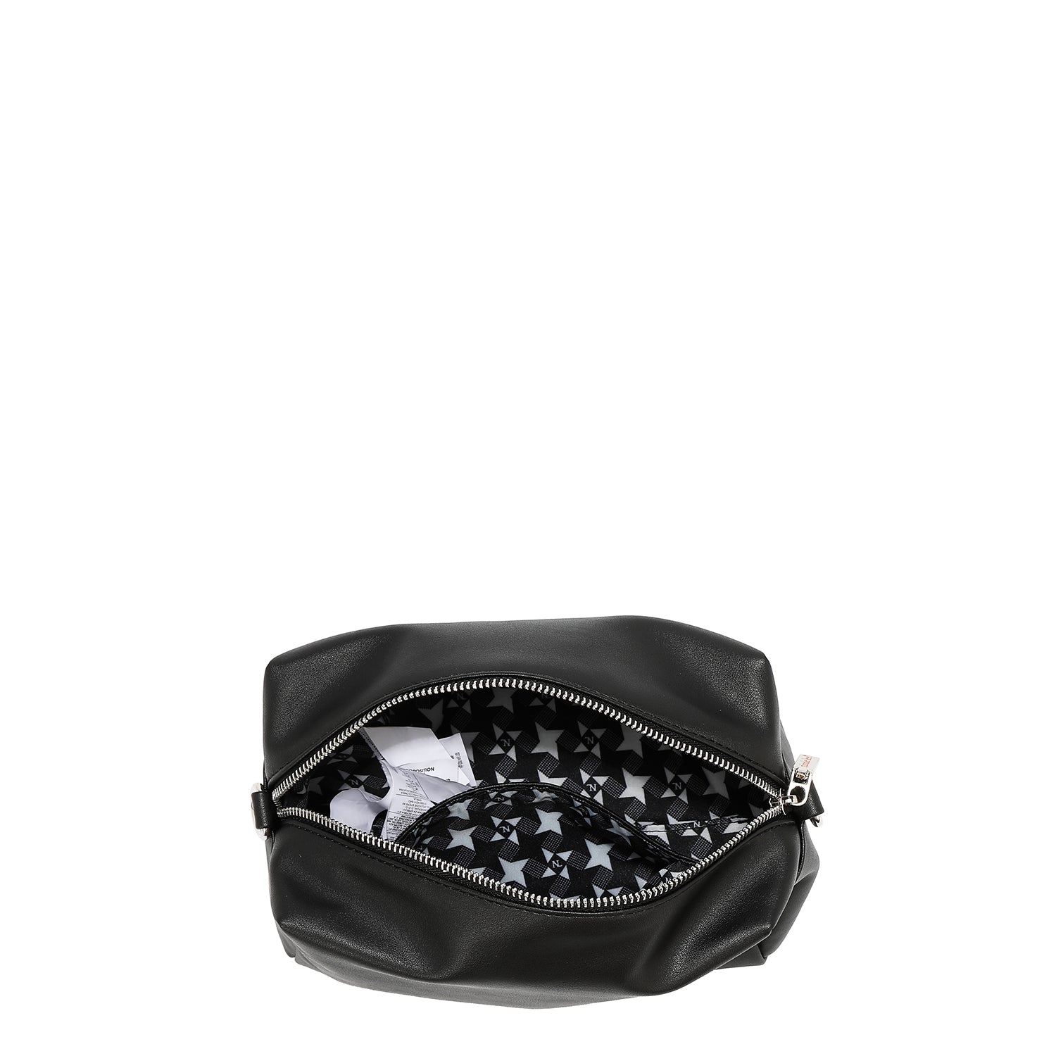 BORSA A BORSA CON BORDO OCCHIELLO (ARGENTO)