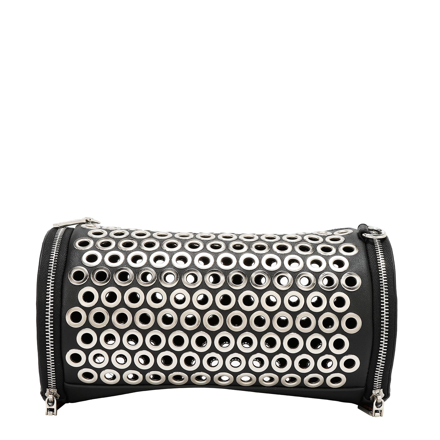 BORSA A BARILE CON BORDO OCCHIELLO (NERO)