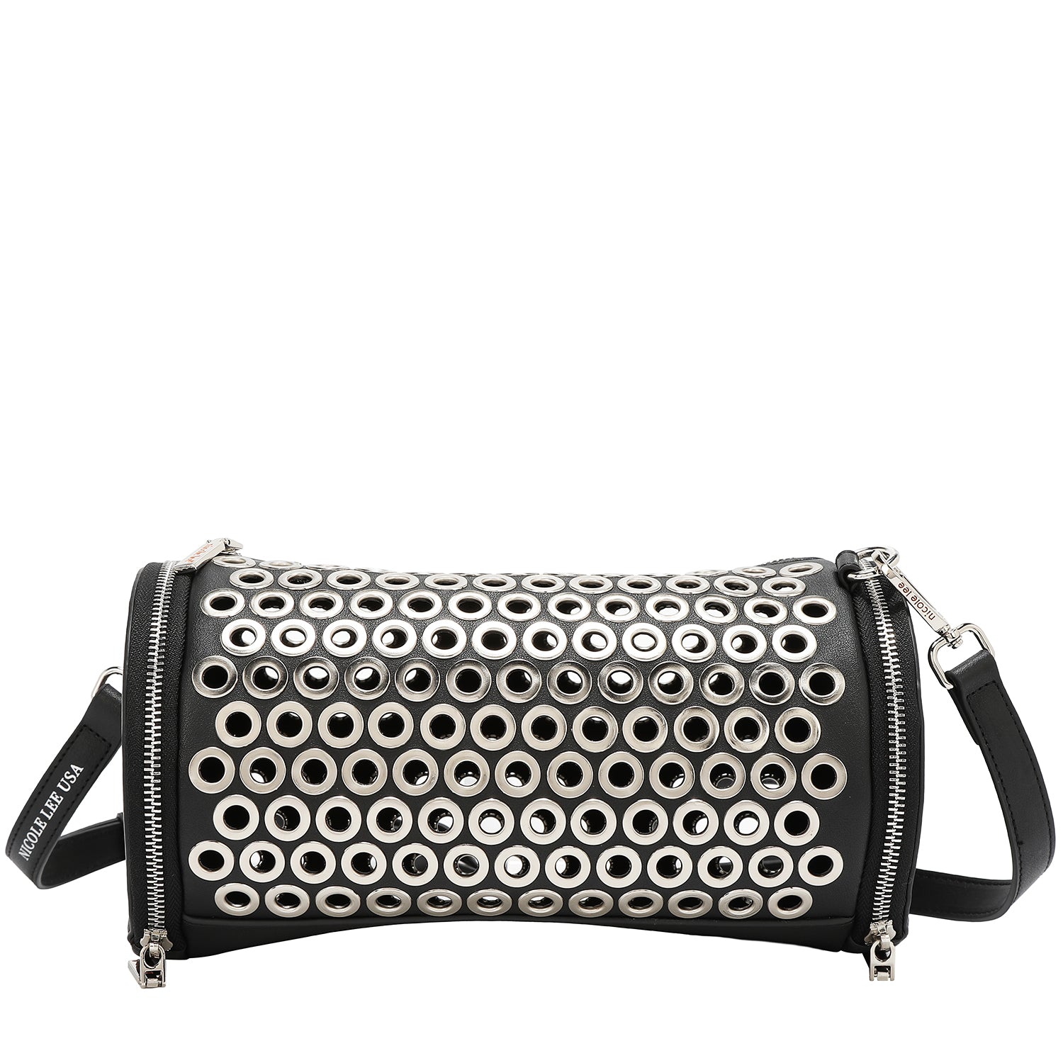BORSA A BARILE CON BORDO OCCHIELLO (NERO)