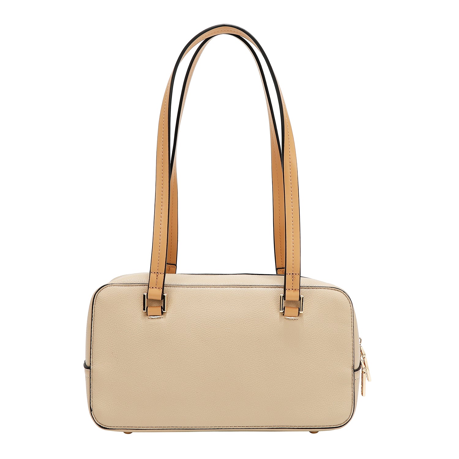 Umhängetasche mit Taschen- und Farbblöcken (Taupe)