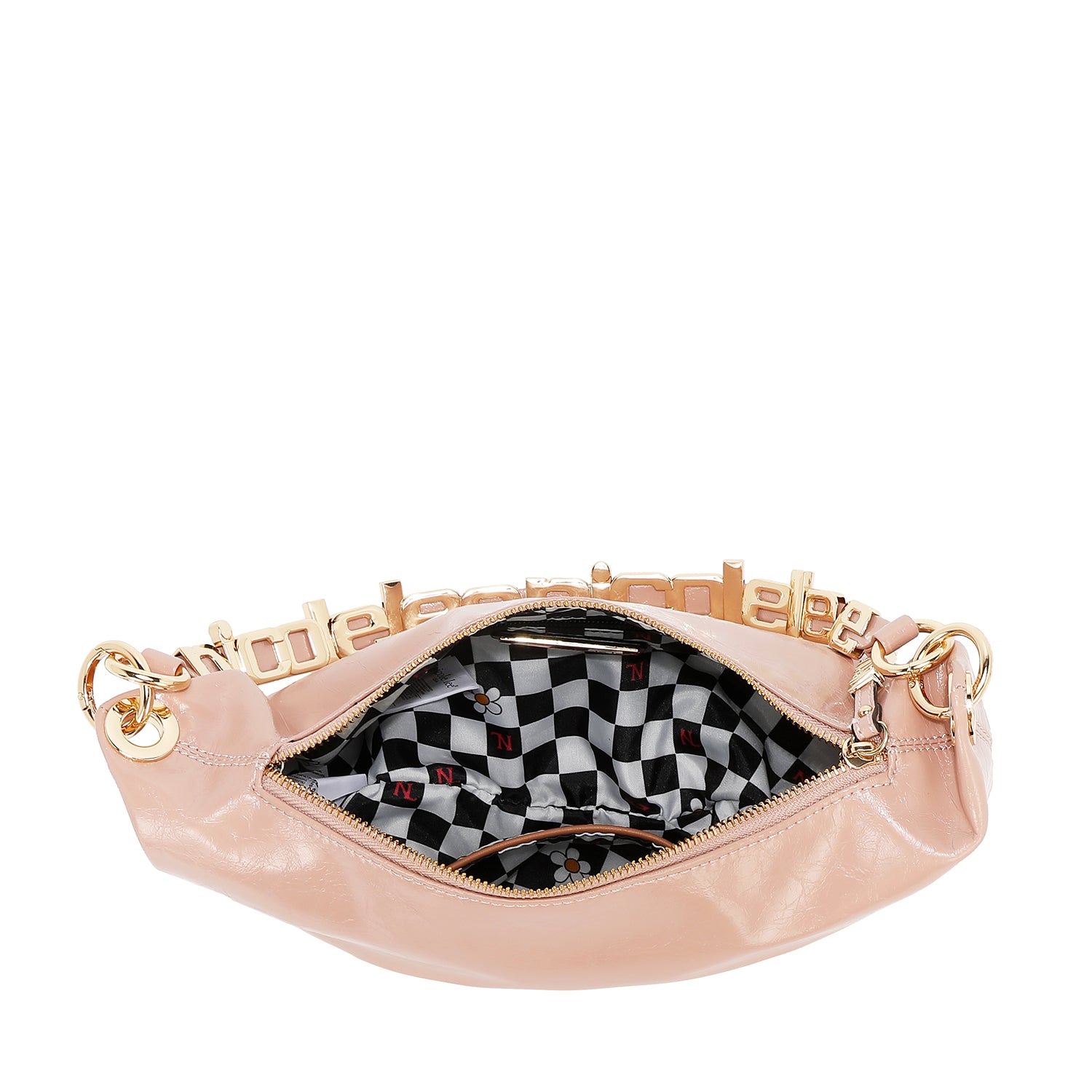 BOLSO DE HOMBRO BRILLANTE LUXE (ROSA)