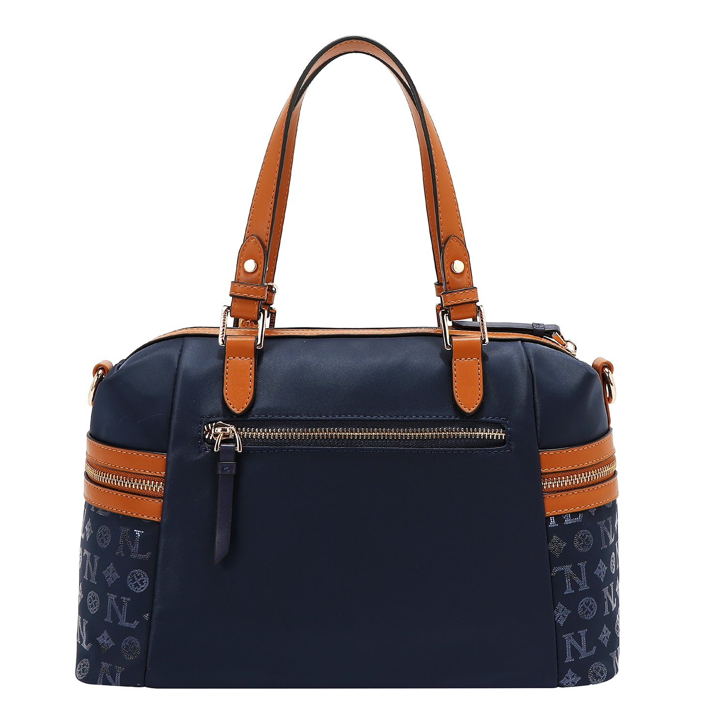BORSA A BORSA CON LOGO MONOGRAMMA (BLU)