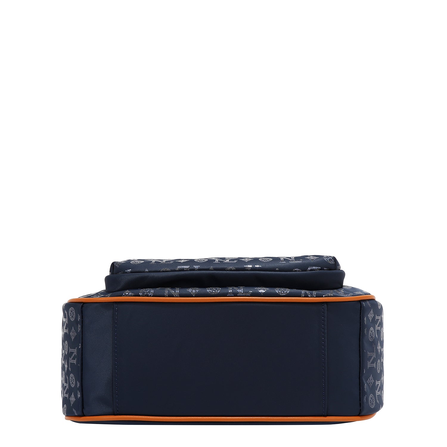 BORSA A TRACOLLA CON LOGO MONOGRAMMA (BLU)