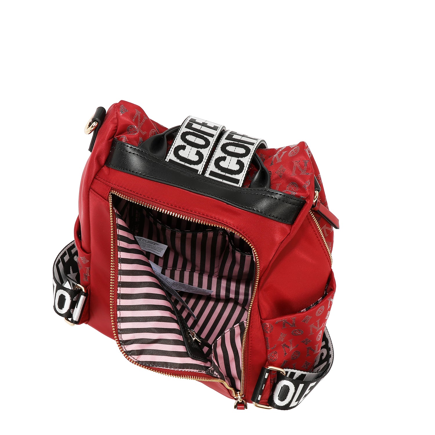 MOCHILA CON LOGOTIPO MONOGRAMA (AZUL)
