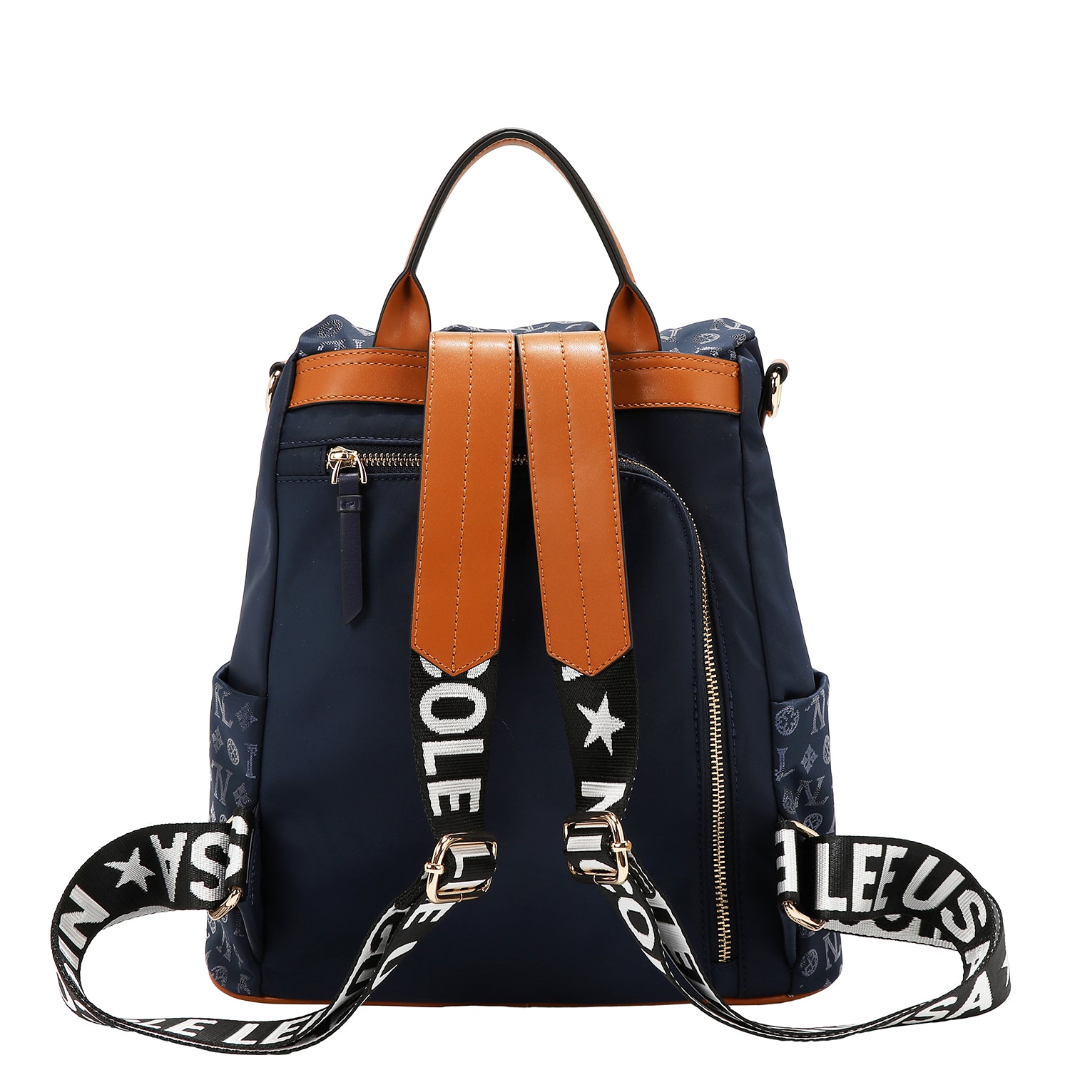 MOCHILA CON LOGOTIPO MONOGRAMA (AZUL)