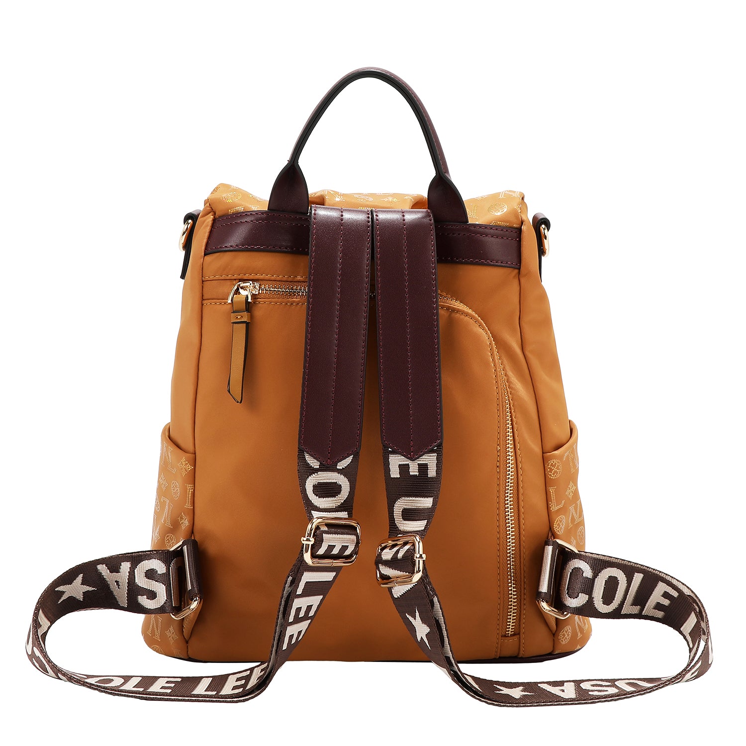 MOCHILA CON LOGOTIPO MONOGRAMA (CAMEL)