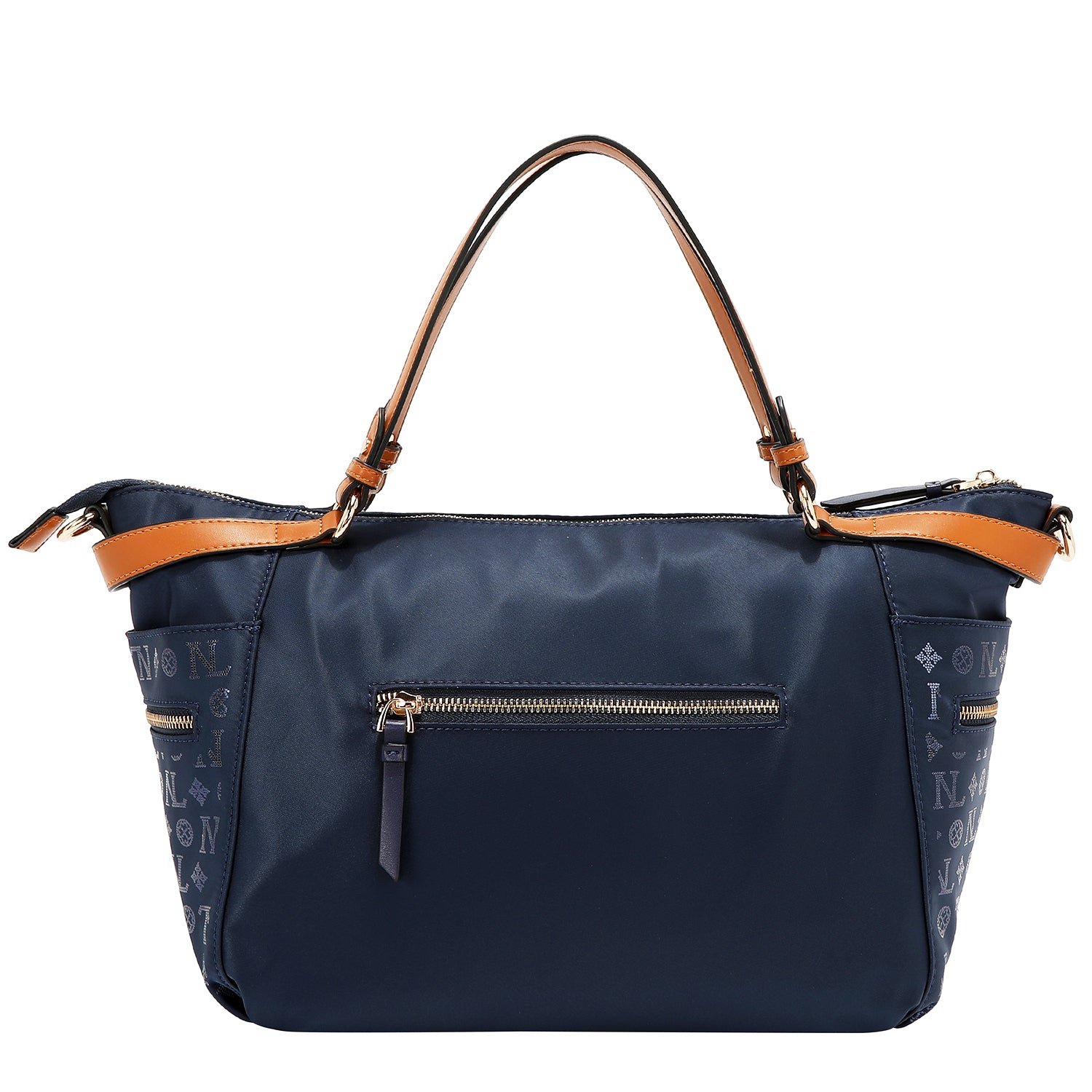 SACO DE COMPRAS COM LOGOTIPO MONOGRAMA (AZUL)