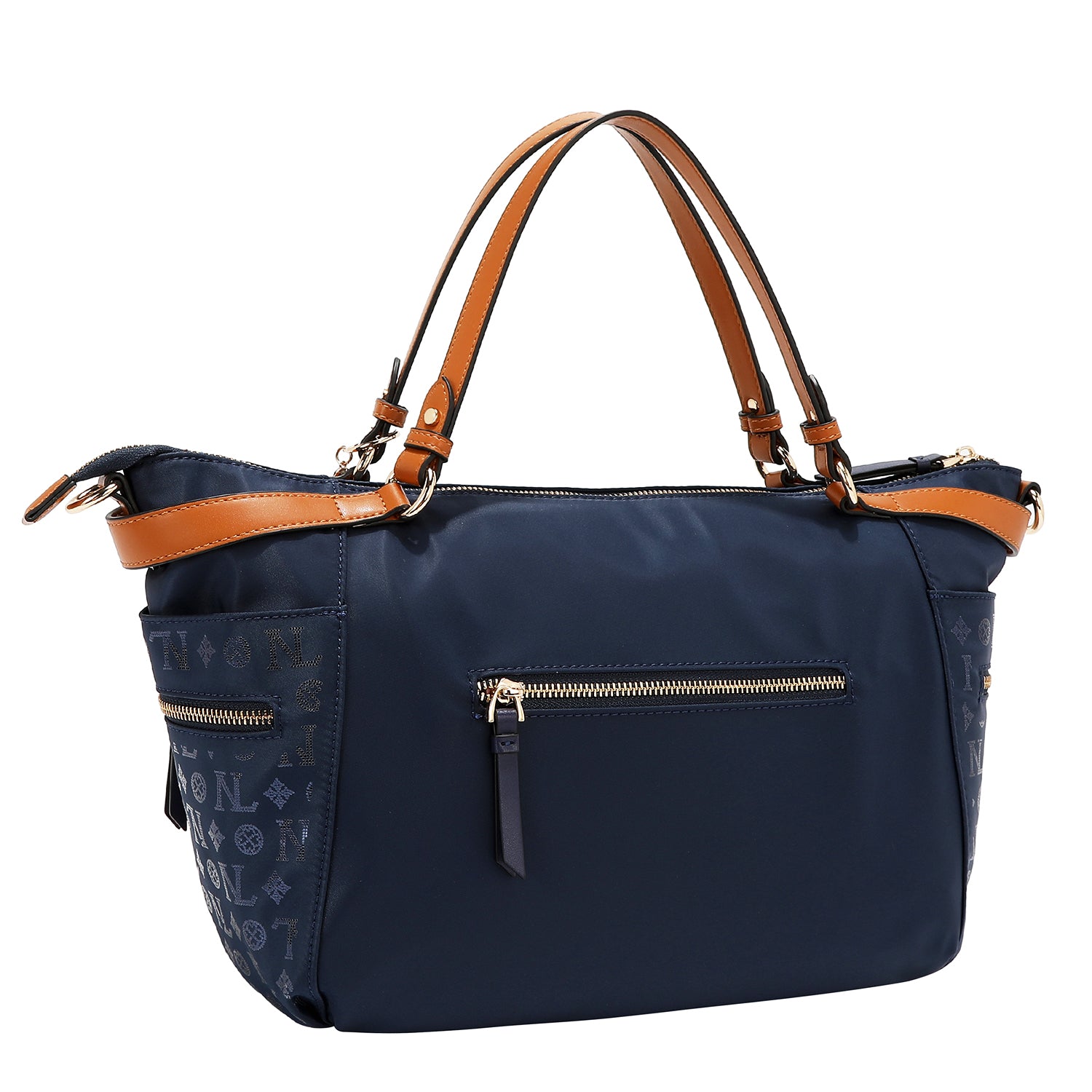 SACO DE COMPRAS COM LOGOTIPO MONOGRAMA (AZUL)