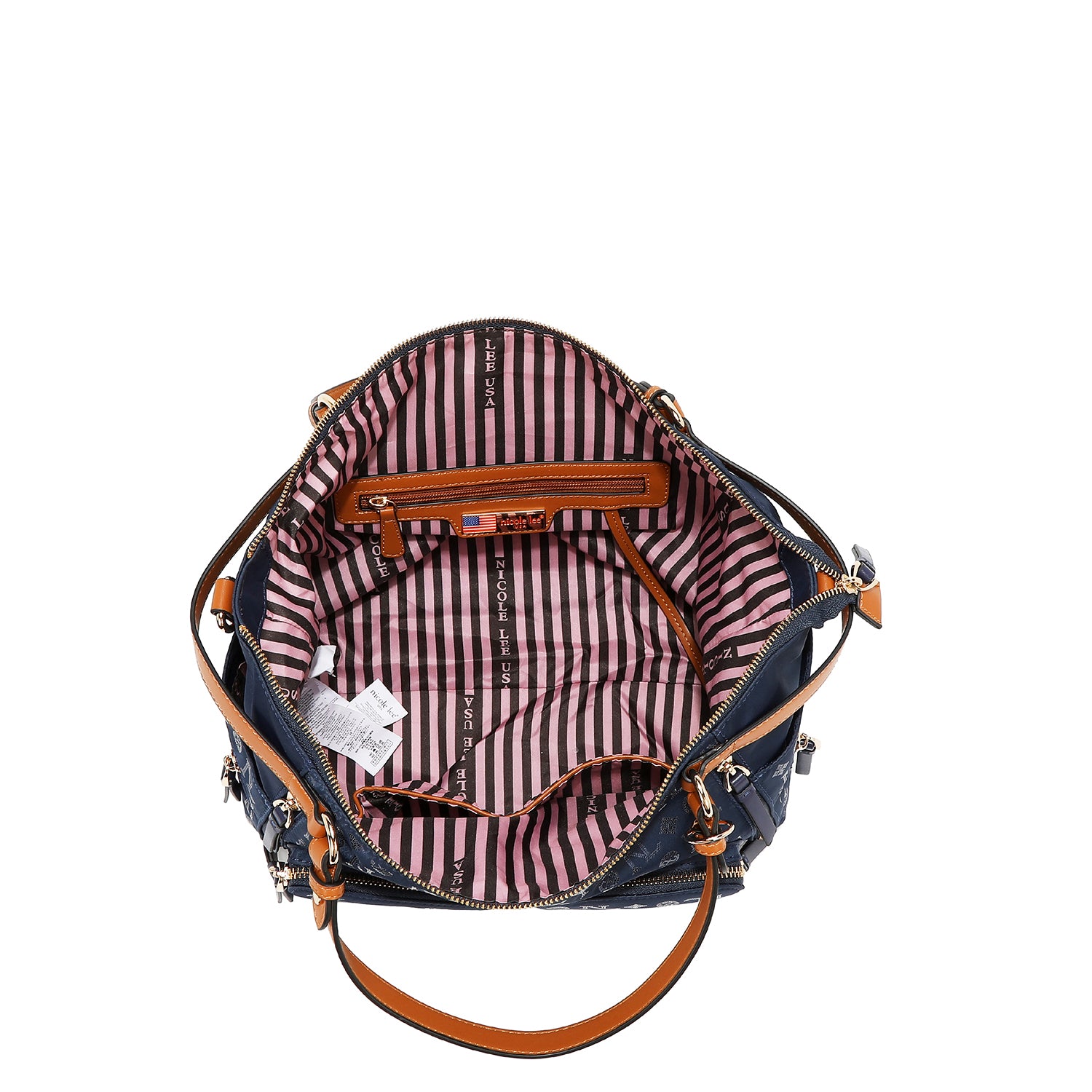 BORSA SHOPPING CON LOGO MONOGRAMMA (ROSSO)