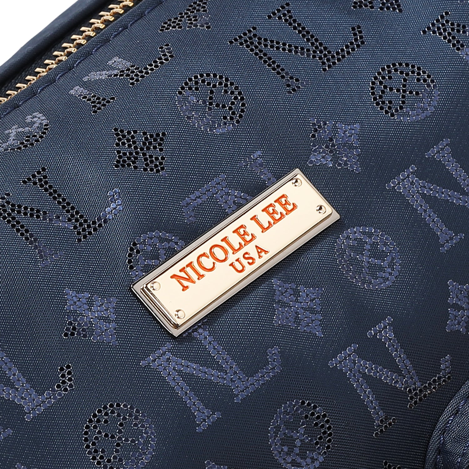 SACO DE COMPRAS COM LOGOTIPO MONOGRAMA (AZUL)