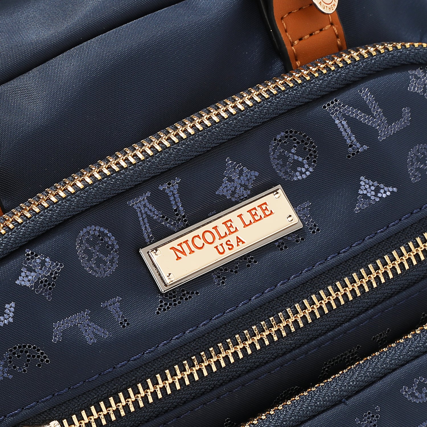 BOLSO MULTIUSOS CON LOGOTIPO DE MONOGRAMA (AZUL)