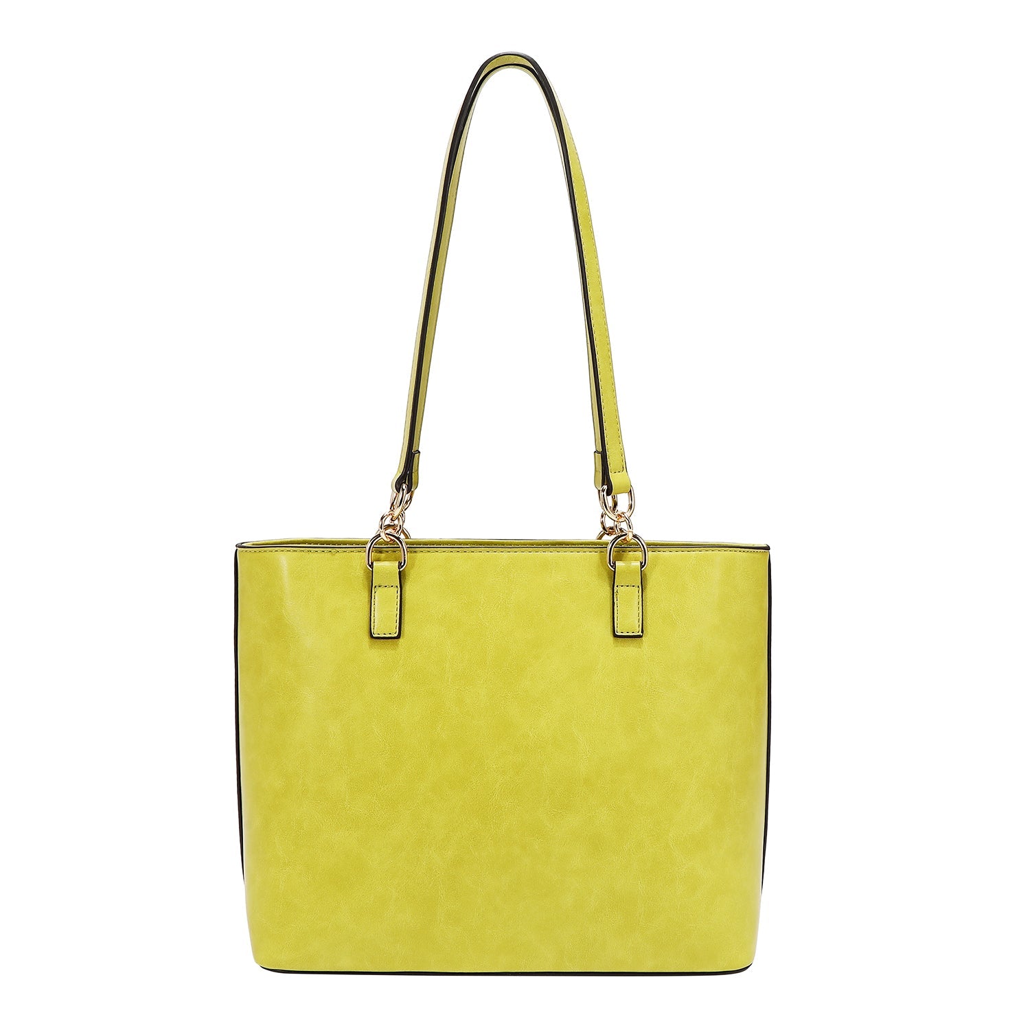 BORSA TOTE CON CUCITURE (LIME)