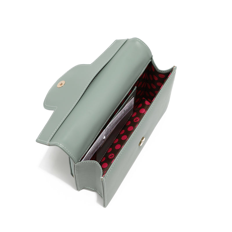 REMI GRAY CROSSBODY WALLET