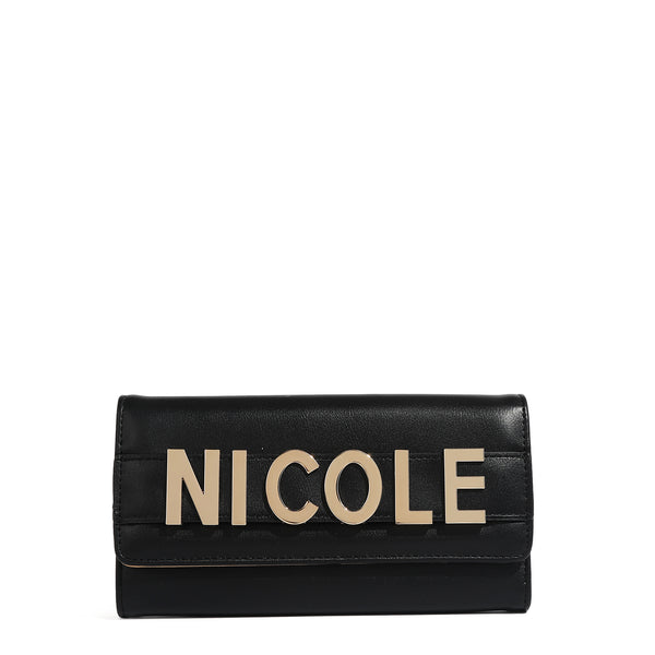 Calista wallet with lid (black)