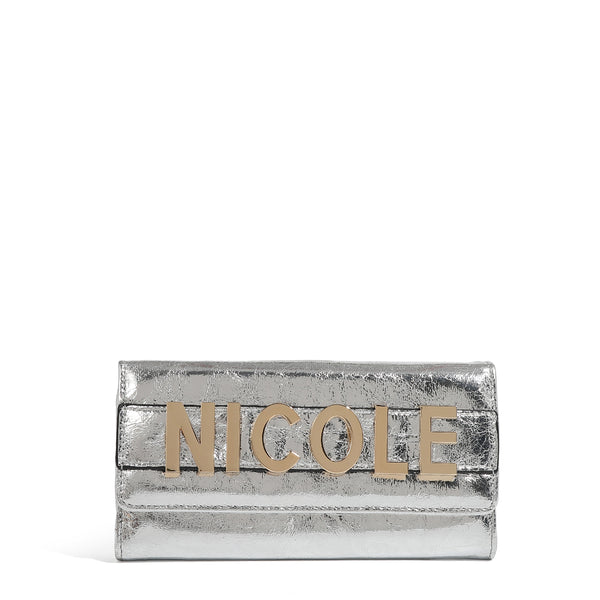 Calista wallet with lid (silver)