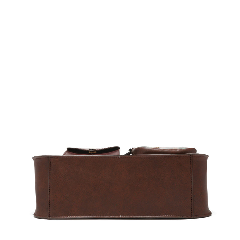 "PARIS FASHION WEEK" CROSSBODY BAG WITH TOP HANDLE