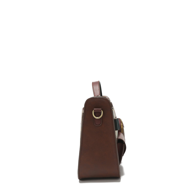 "PARIS FASHION WEEK" CROSSBODY BAG WITH TOP HANDLE