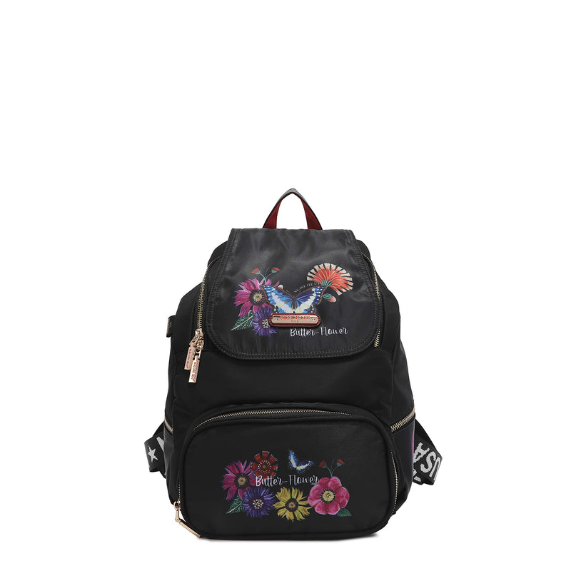 &quot; MULTIPURPOSE NYLON BACKPACK<tc>BUTTER FLOWER</tc>&quot;