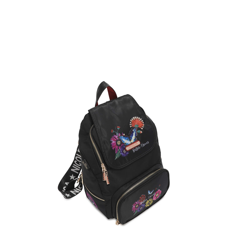 &quot; MULTIPURPOSE NYLON BACKPACK<tc>BUTTER FLOWER</tc>&quot;