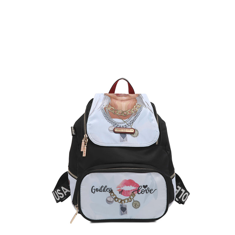 &quot; MULTIPURPOSE NYLON BACKPACK<tc>BUTTER FLOWER</tc>&quot;