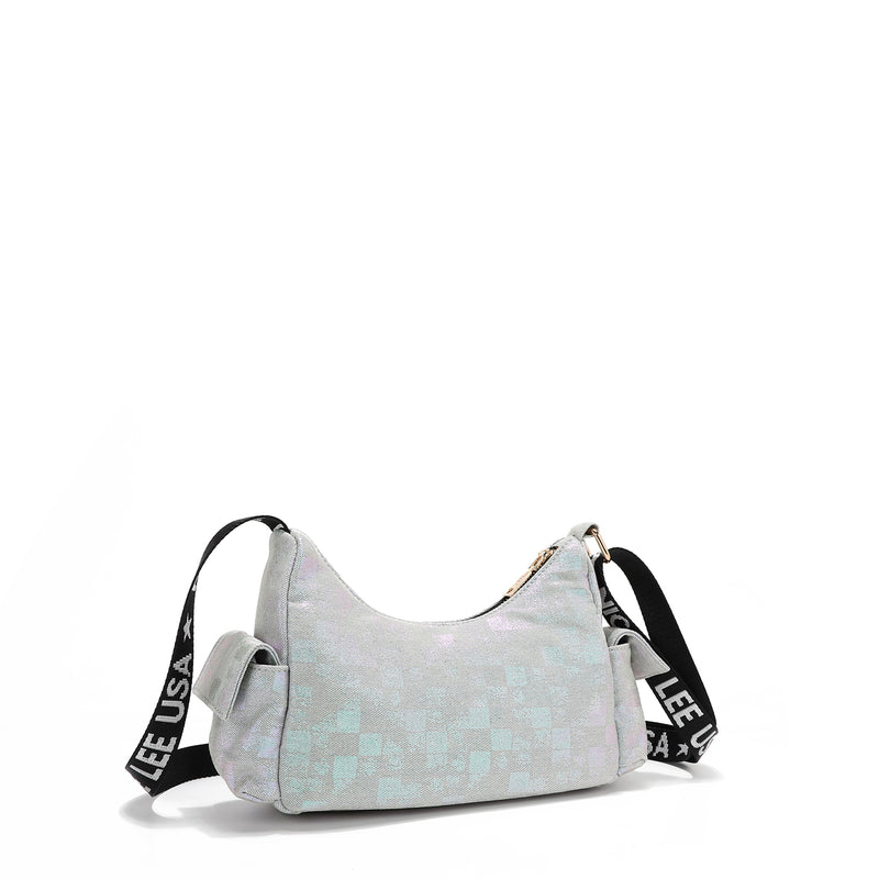 SHOULDER BAG WITH DENIM CHECKS (<tc><tc>Blind Date</tc></tc>)