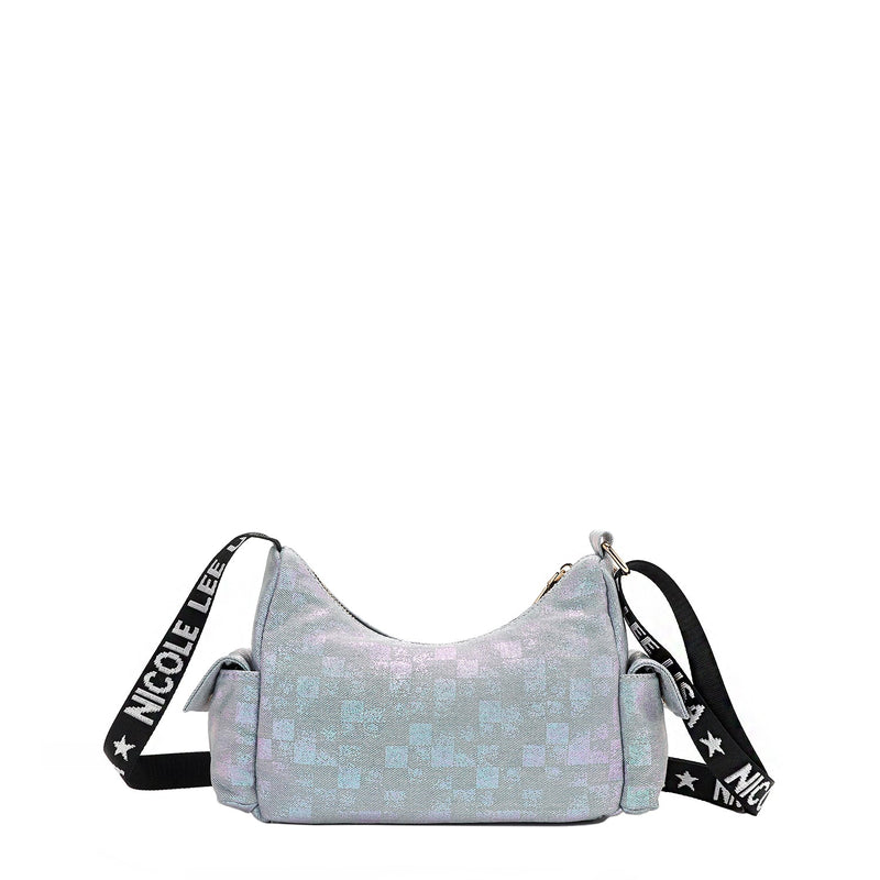 SHOULDER BAG WITH DENIM CHECKS (<tc><tc>Ladies Night Out</tc></tc>)