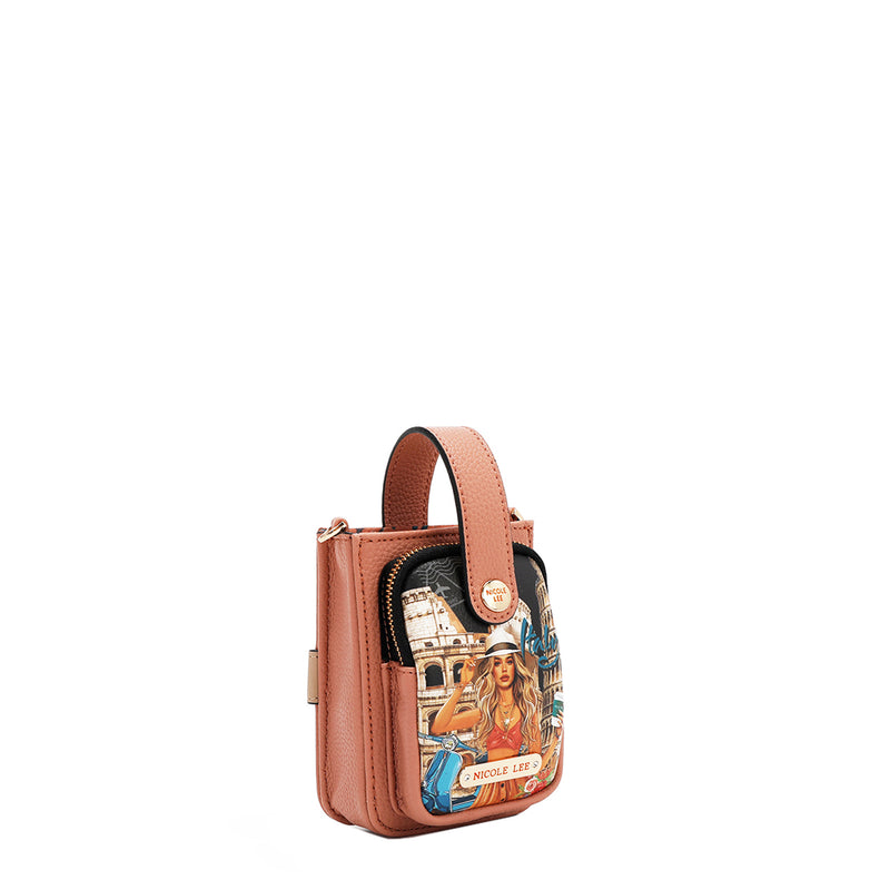 CROSSBODY PHONE CASE WITH STRAP (<tc>MARTHA TRAVELS ITALY</tc>)