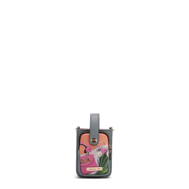CROSSBODY PHONE CASE WITH STRAP (<tc>VIOLET BLOSSOM</tc>)
