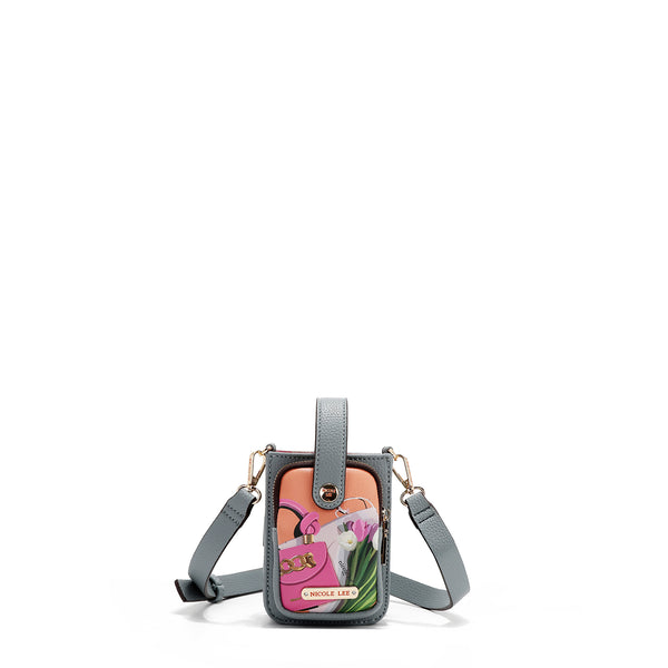 CROSSBODY PHONE CASE WITH STRAP (<tc>VIOLET BLOSSOM</tc>)
