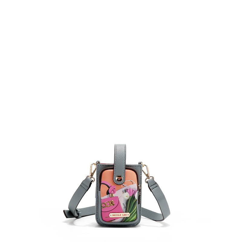 CROSSBODY PHONE CASE WITH STRAP (<tc>VIOLET BLOSSOM</tc>)