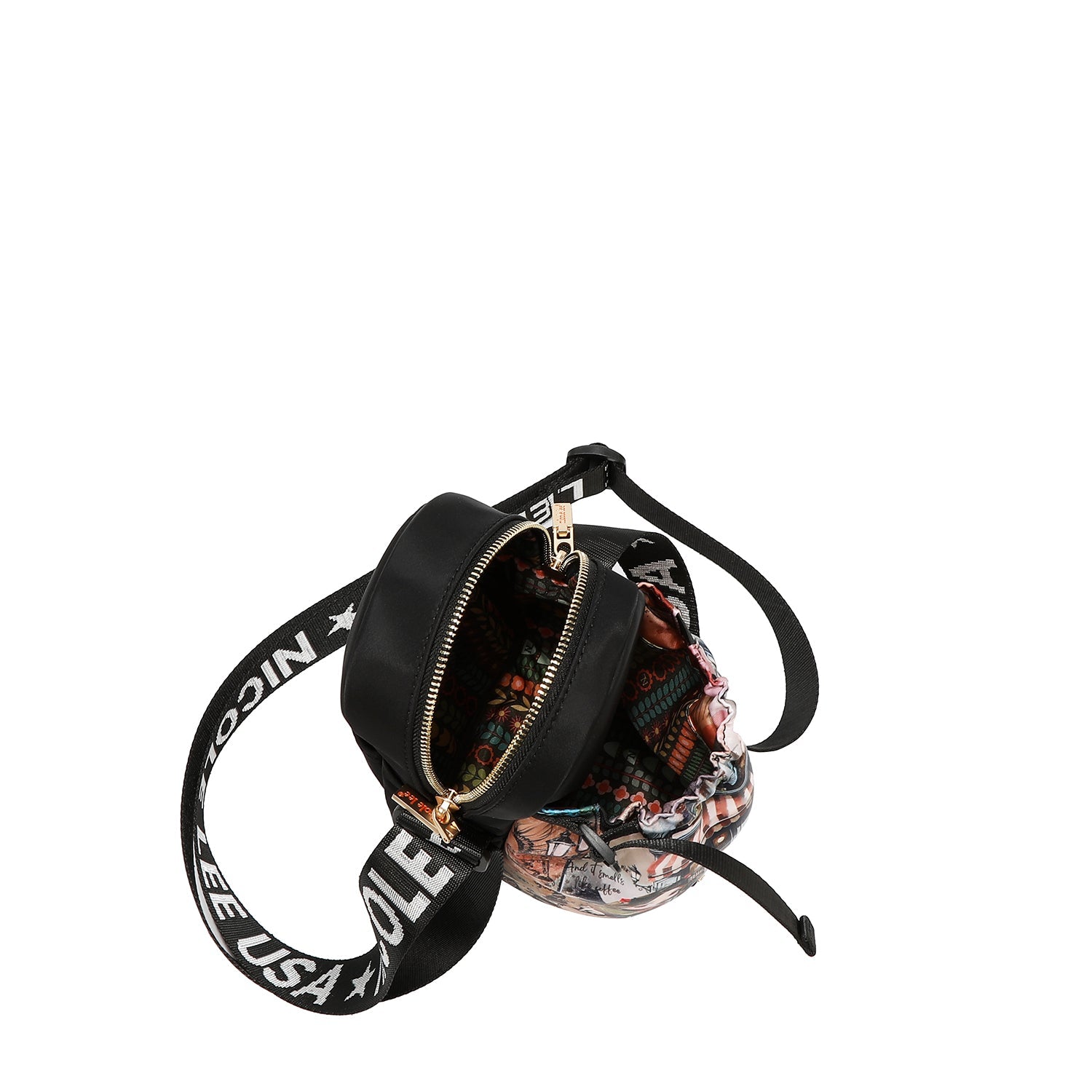 SHOULDER BAG WITH BOTTLE HOLDER (<tc>VIRTUAL FRIEND</tc>)