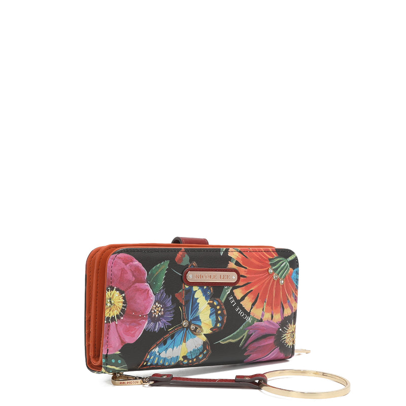 Fashion printed portfolio with zipper