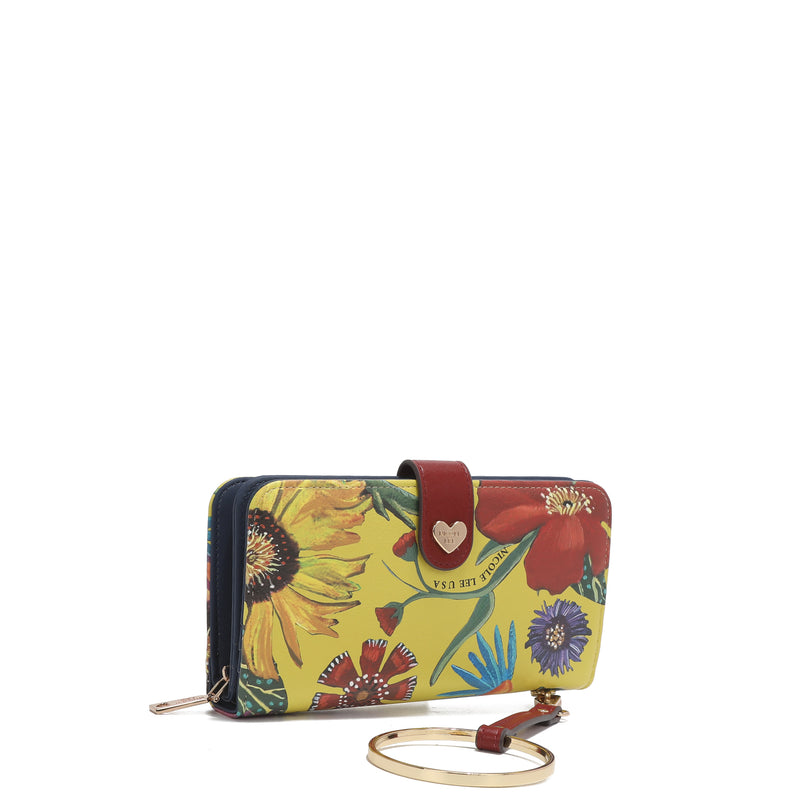 Fashion printed portfolio with zipper