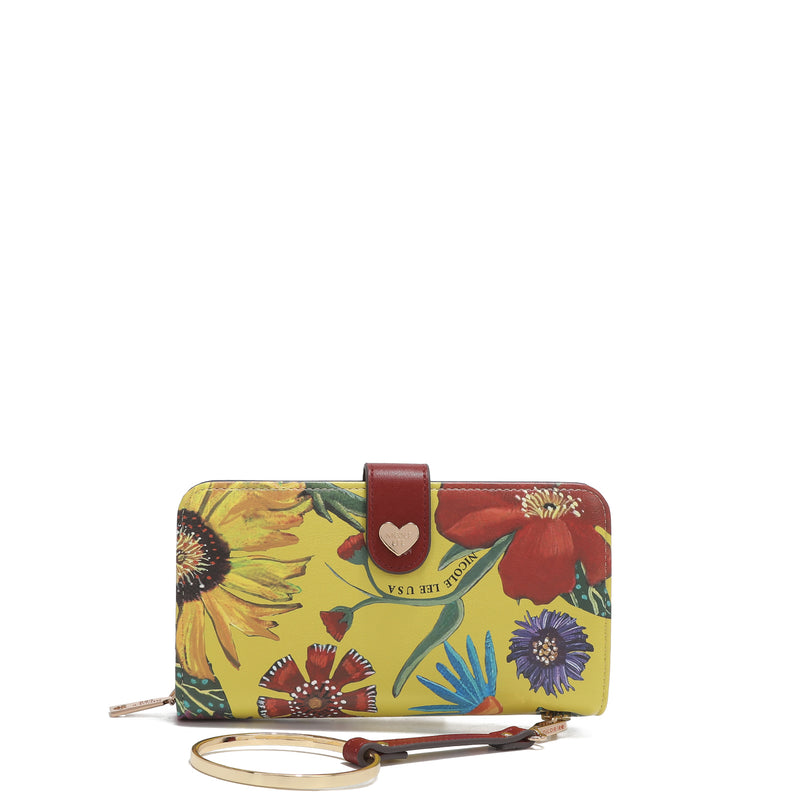 Fashion printed portfolio with zipper