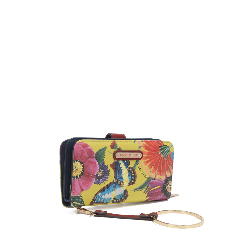 Fashion printed portfolio with zipper