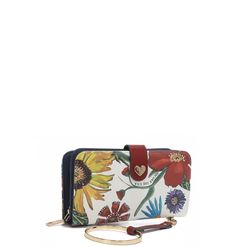 Fashion printed portfolio with zipper
