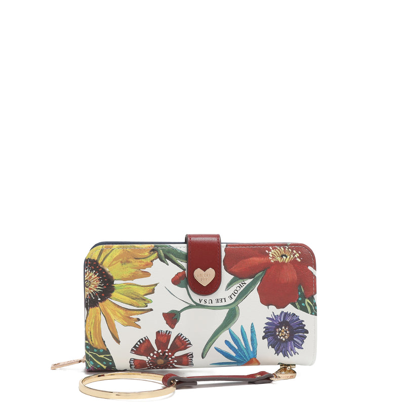 Fashion printed portfolio with zipper