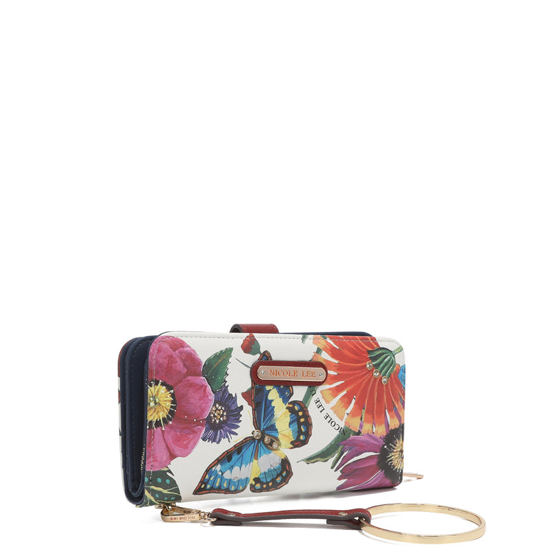 Fashion printed portfolio with zipper