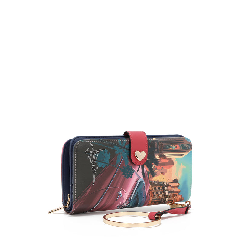 NL SIGNATURE FOLDING WALLET WITH STRAP (<tc><tc>Hollywood Drive</tc></tc>)